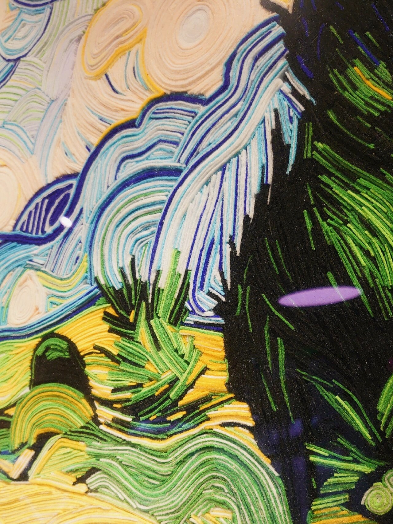 94手作手工‖不织布拼贴画☆梵高94