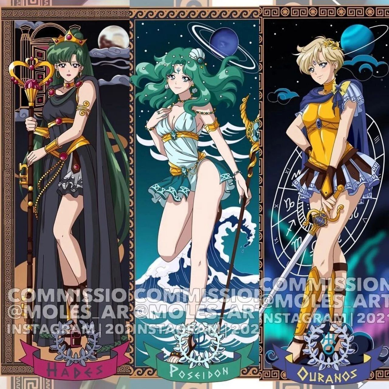 美少女战士 水手变身外部战士神话女神重绘 93美少女战士eternal