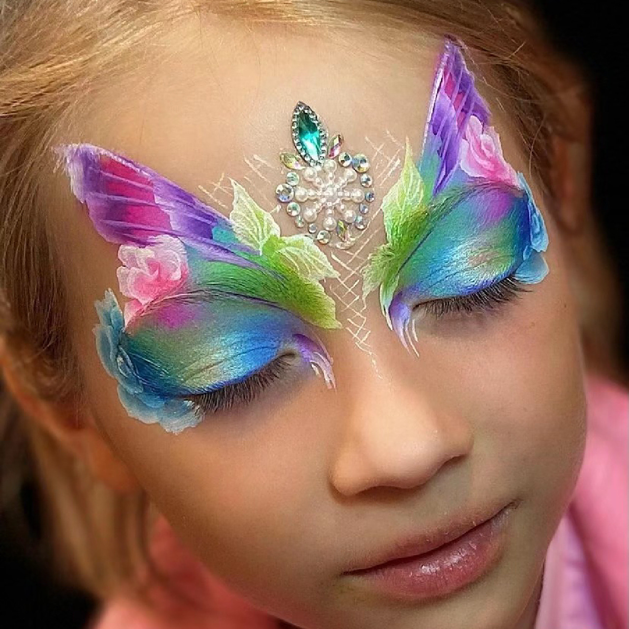 儿童面部彩绘图集分享第46615弹|持续更新中～ 儿童面部彩绘图集