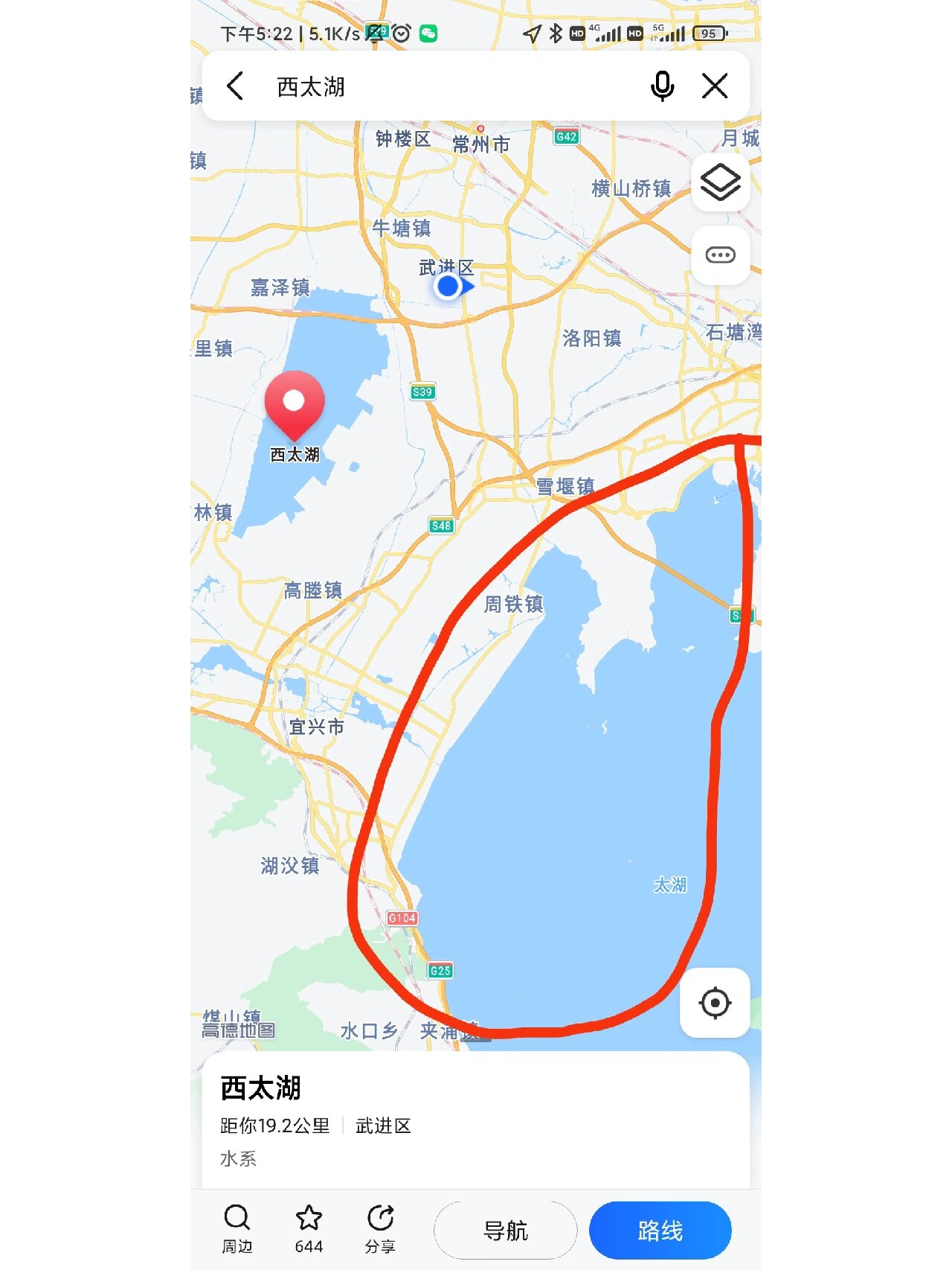 太湖地理位置图图片