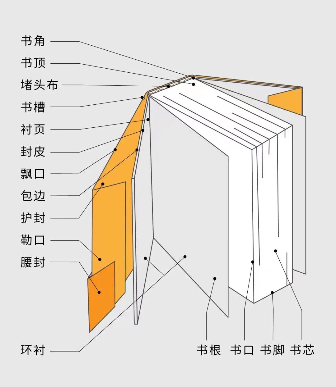 一本书由哪些部分构成?他们都叫什么名字?