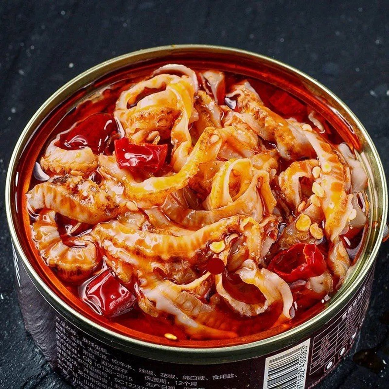 海进士麻辣海鲜罐头即食熟食罐装办公室零食小吃八爪鱼生蚝鲍鱼下饭菜