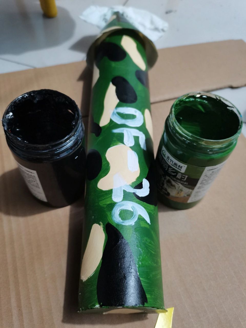 爱国题材手工制作导弹车 硬纸壳做导弹车 线切割,再粘贴新手第一次