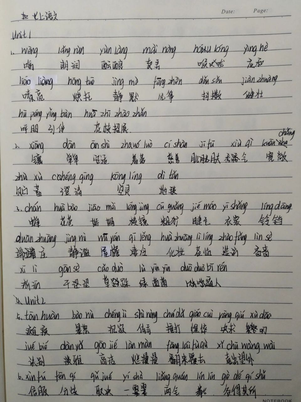 七上语文读读写写   七上语文读读写写字词及拼音,有错误可以在评论区