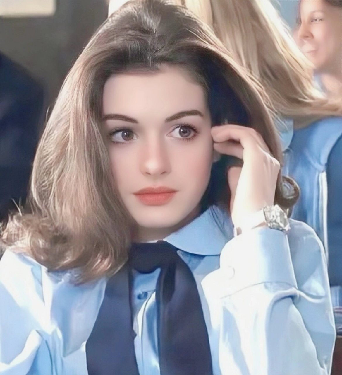 海瑟薇《公主日记》 原图来源于网络,是自己修的图,可以当头像可以拿