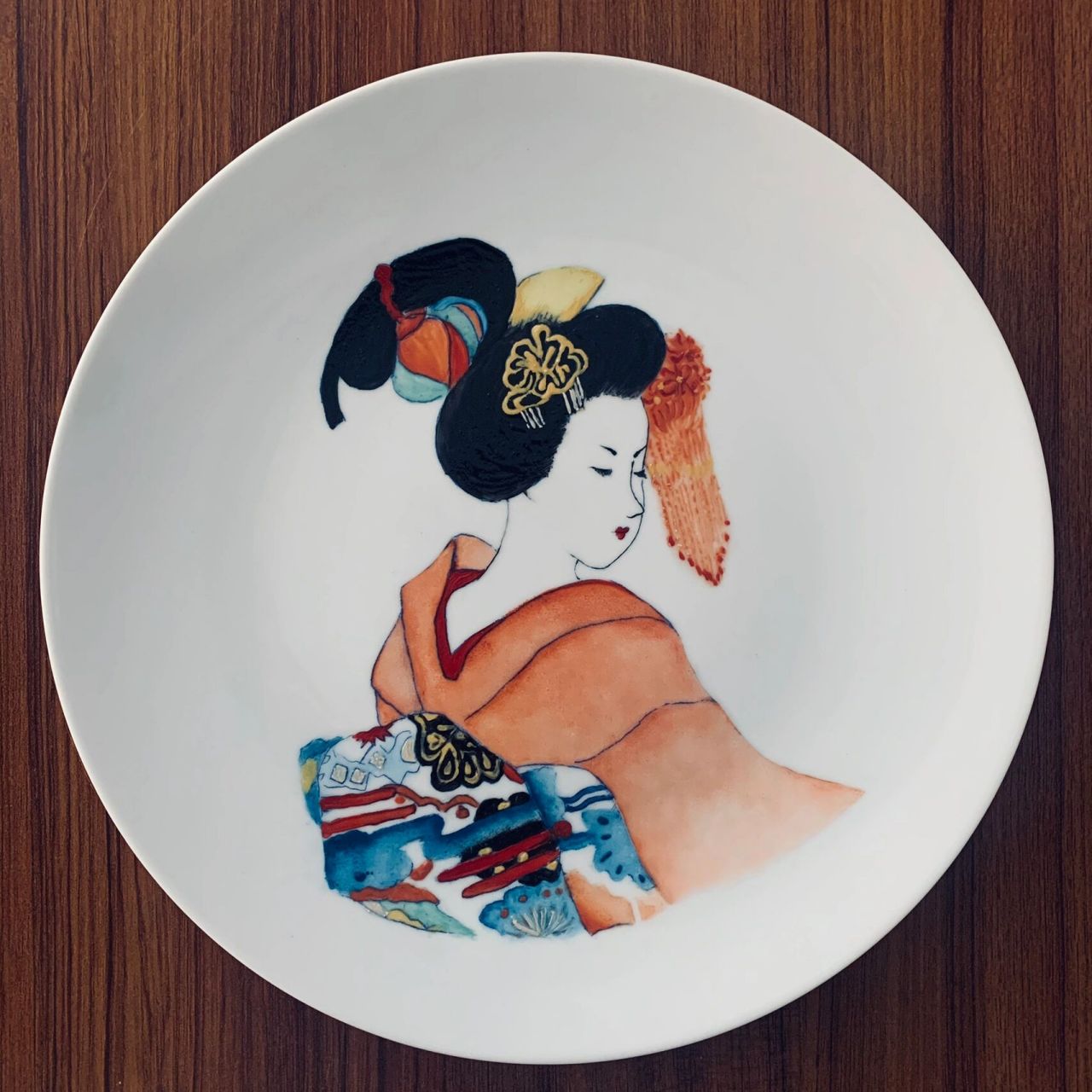 陶瓷盘子绘画教程 新彩颜料是需要自己调的一种颜料.