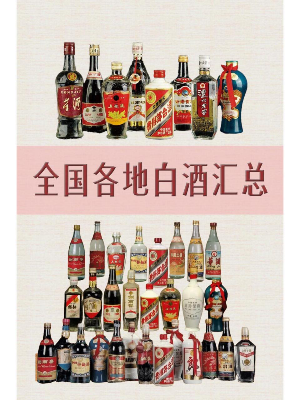 白酒10大名酒排行榜，各省白酒品牌