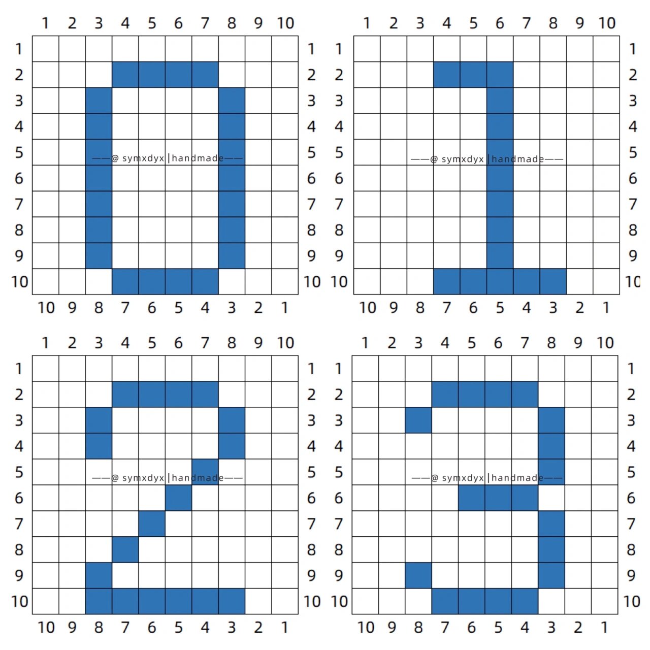 网格数字1到10图片图片