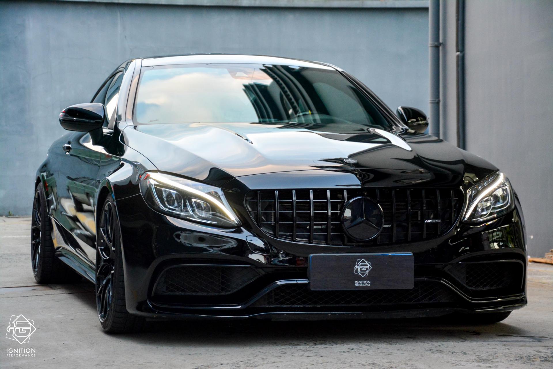 黑武士c63 谁能不爱.amg w205 c63 coupe 改装清单: 1.