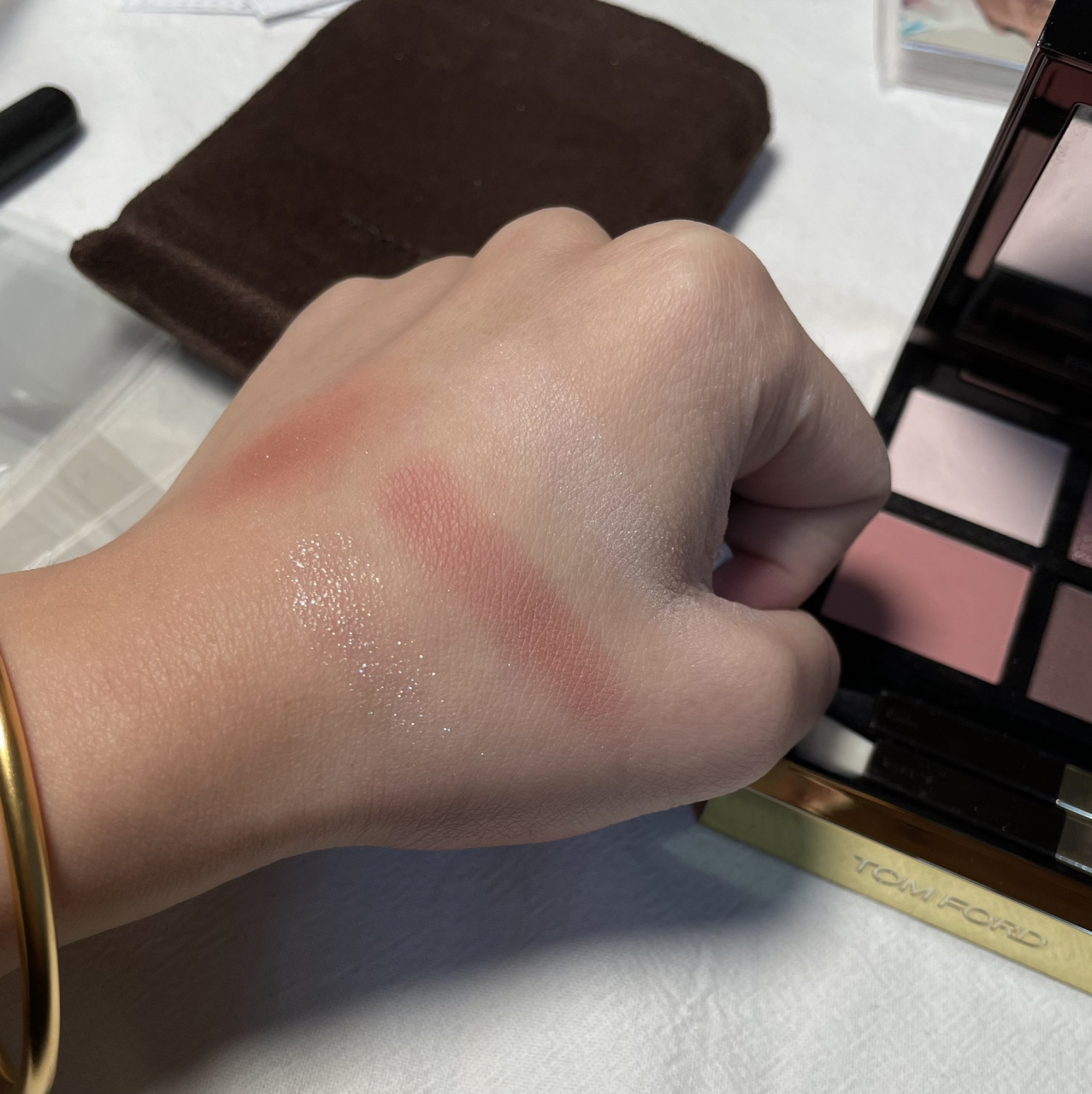 tf30眼影|附warm上眼对比 设备9612后置原相机 手臂试色均晚上室内