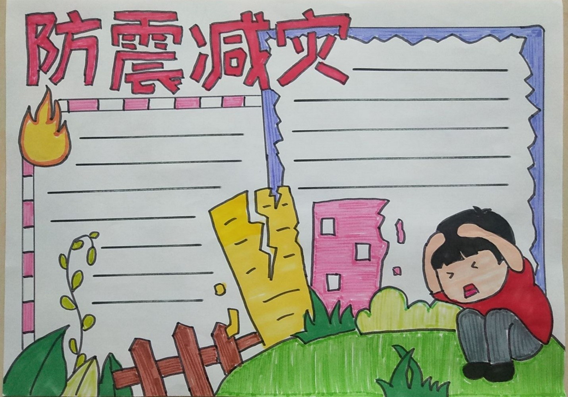 防震减灾手抄报~~~ 如何做好防震减灾?