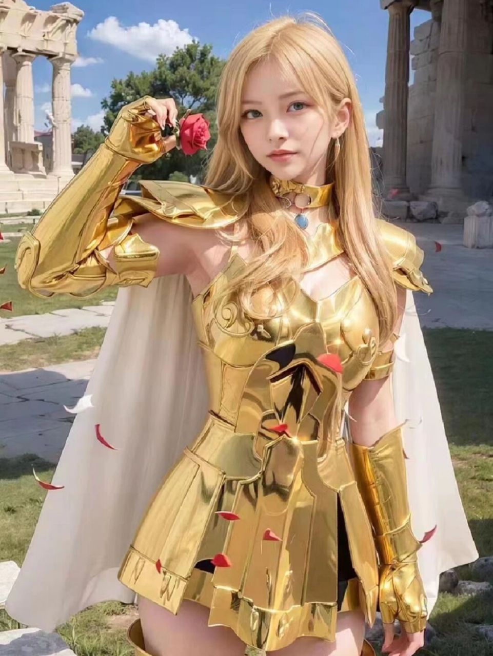 手办# #gk雕像# #cosplay# #圣斗士# #黄金圣斗士# #双鱼座# #美女