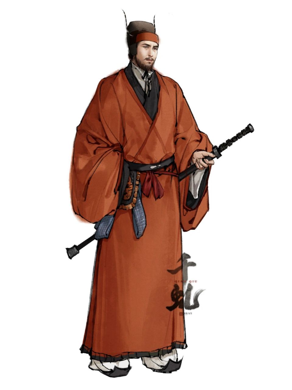 【东汉武官朝服】 【东汉武官朝服】 根据部分文物