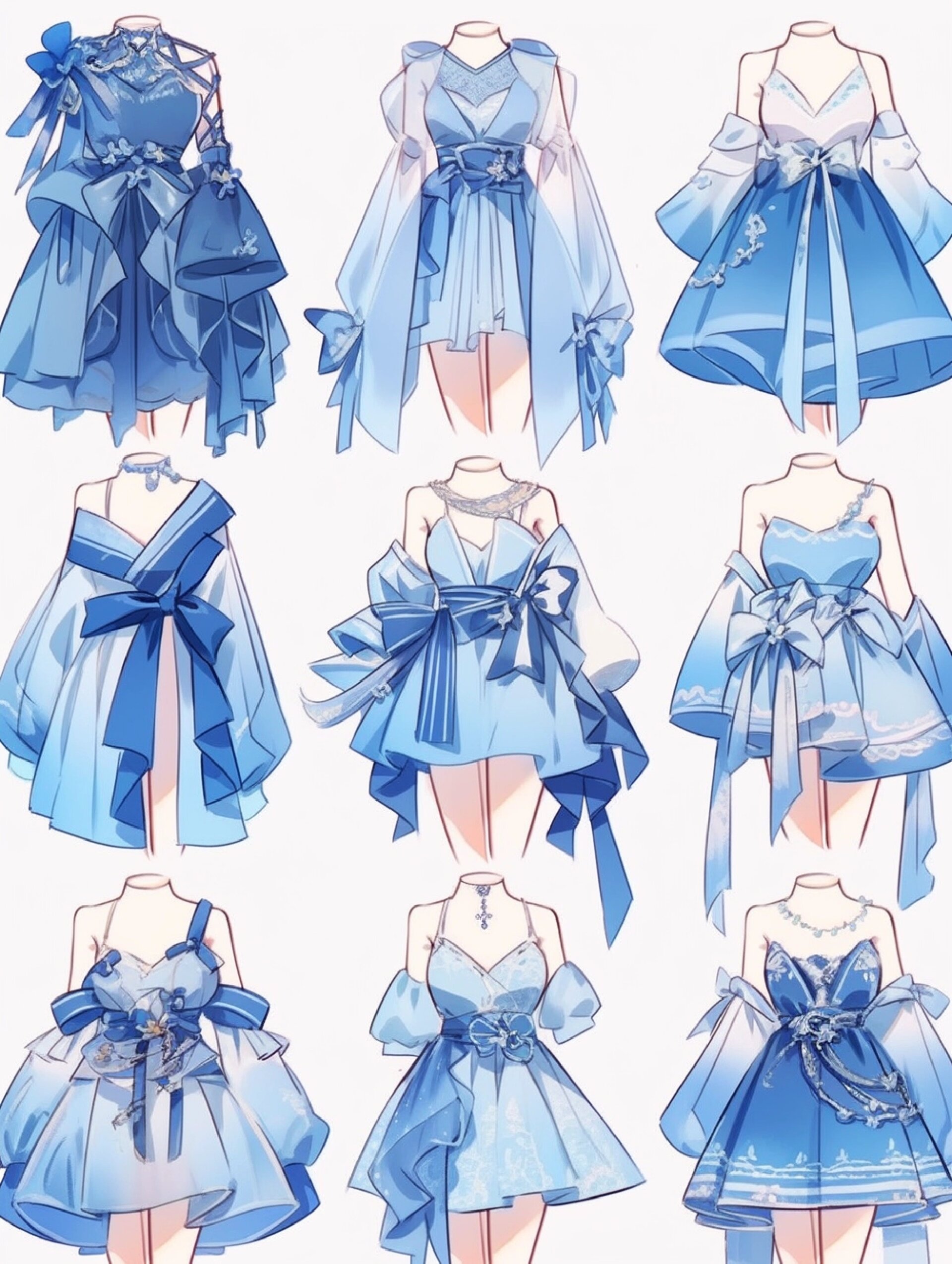 连衣裙,服装效果图