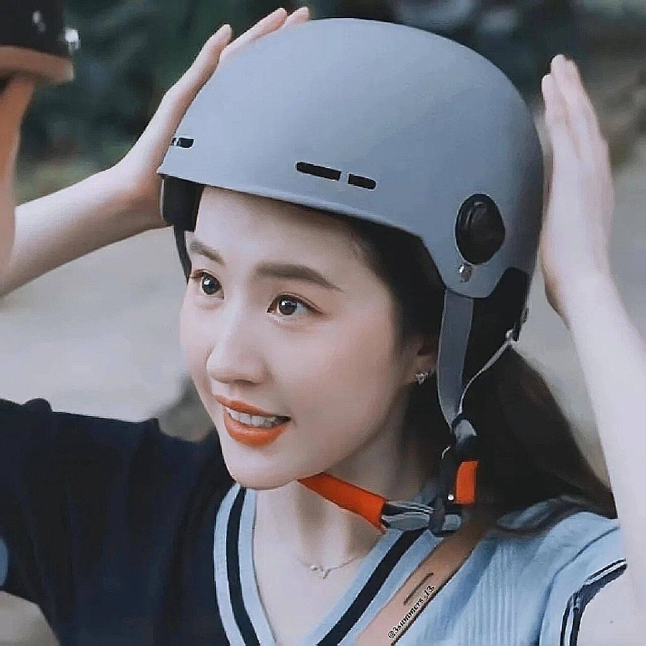 刘亦菲情头|骑车车戴头盔～ 骑车车情头