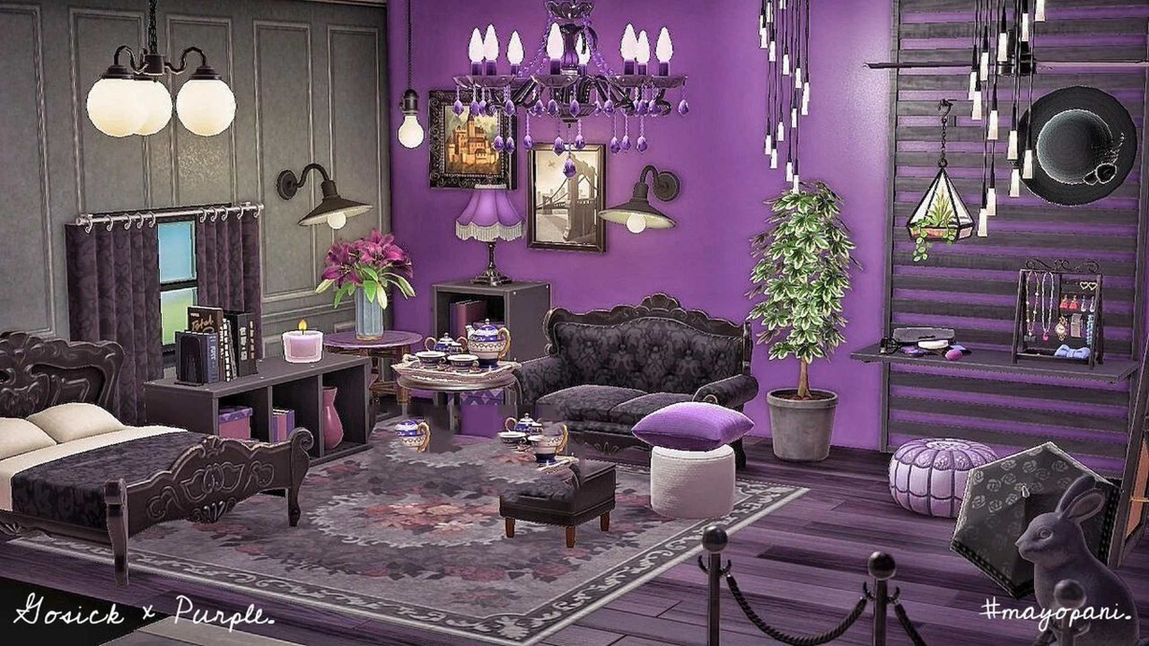 0紫色系室内装修分享 喜欢紫色的彭彭99成熟稳重紫色系房间 我很