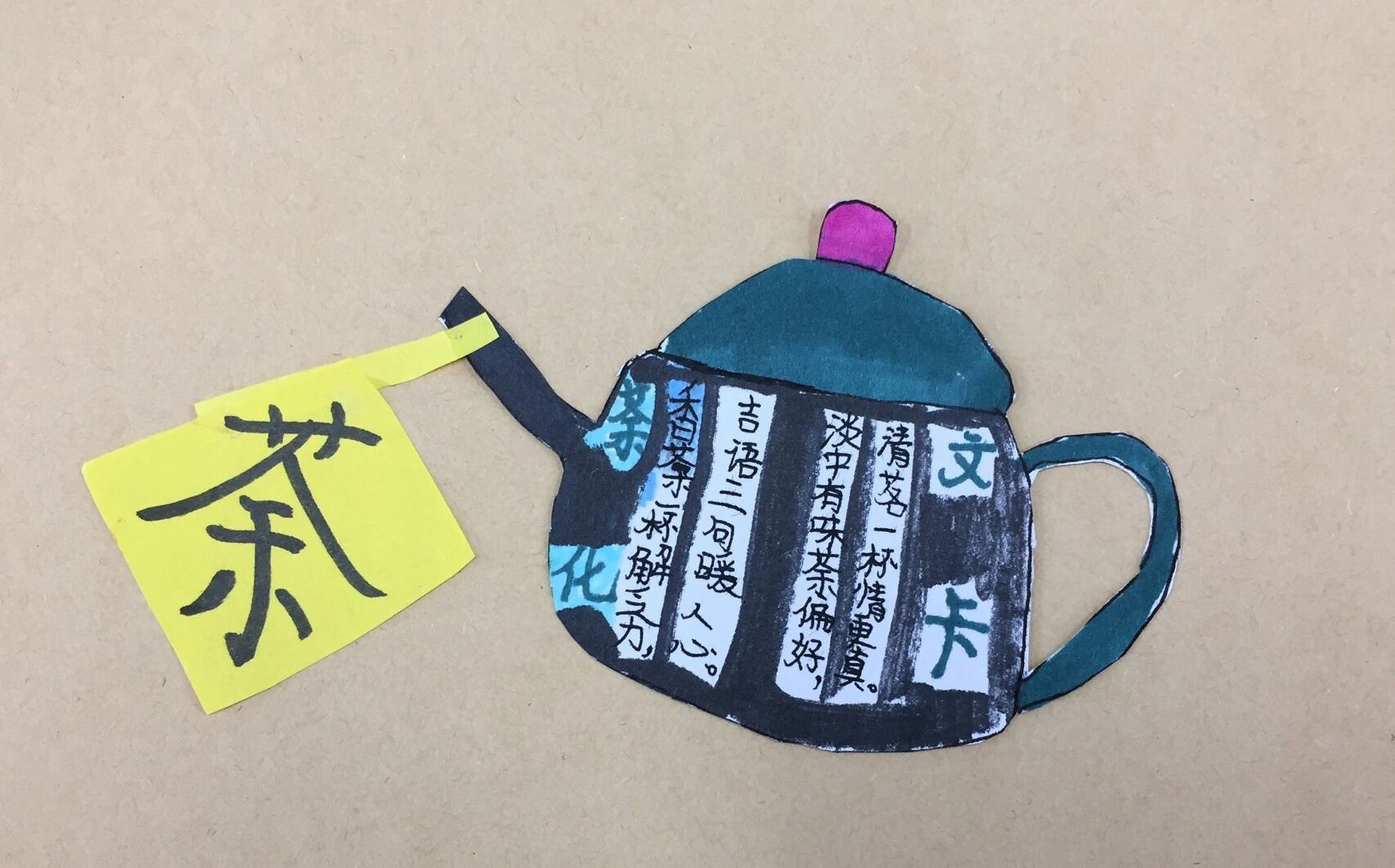 四年级美术《茶香四溢》茶文化卡制作