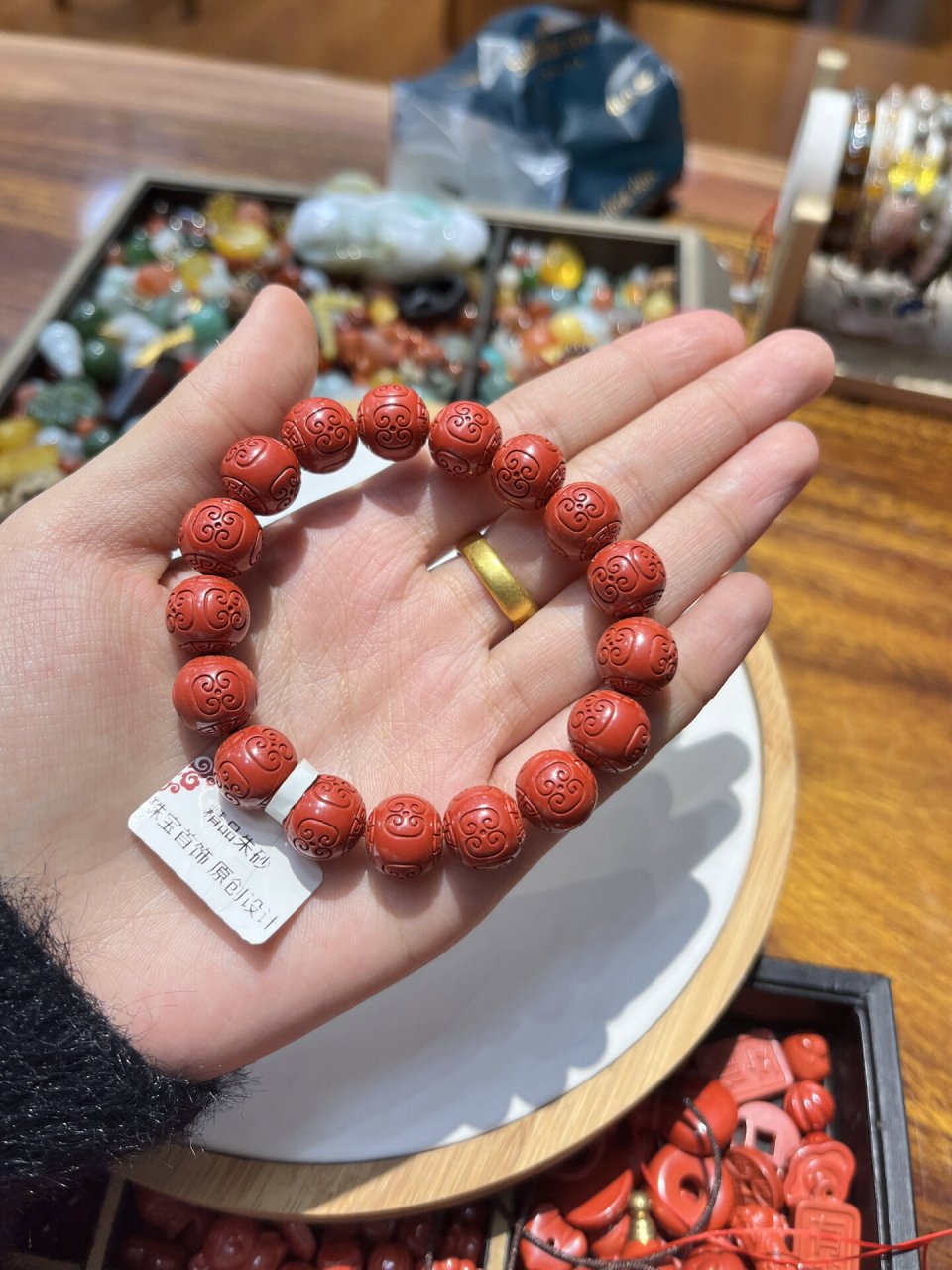 转运|带朱砂,行好运,招财转运,祈福 入手必备的一款极品朱砂首饰 非常