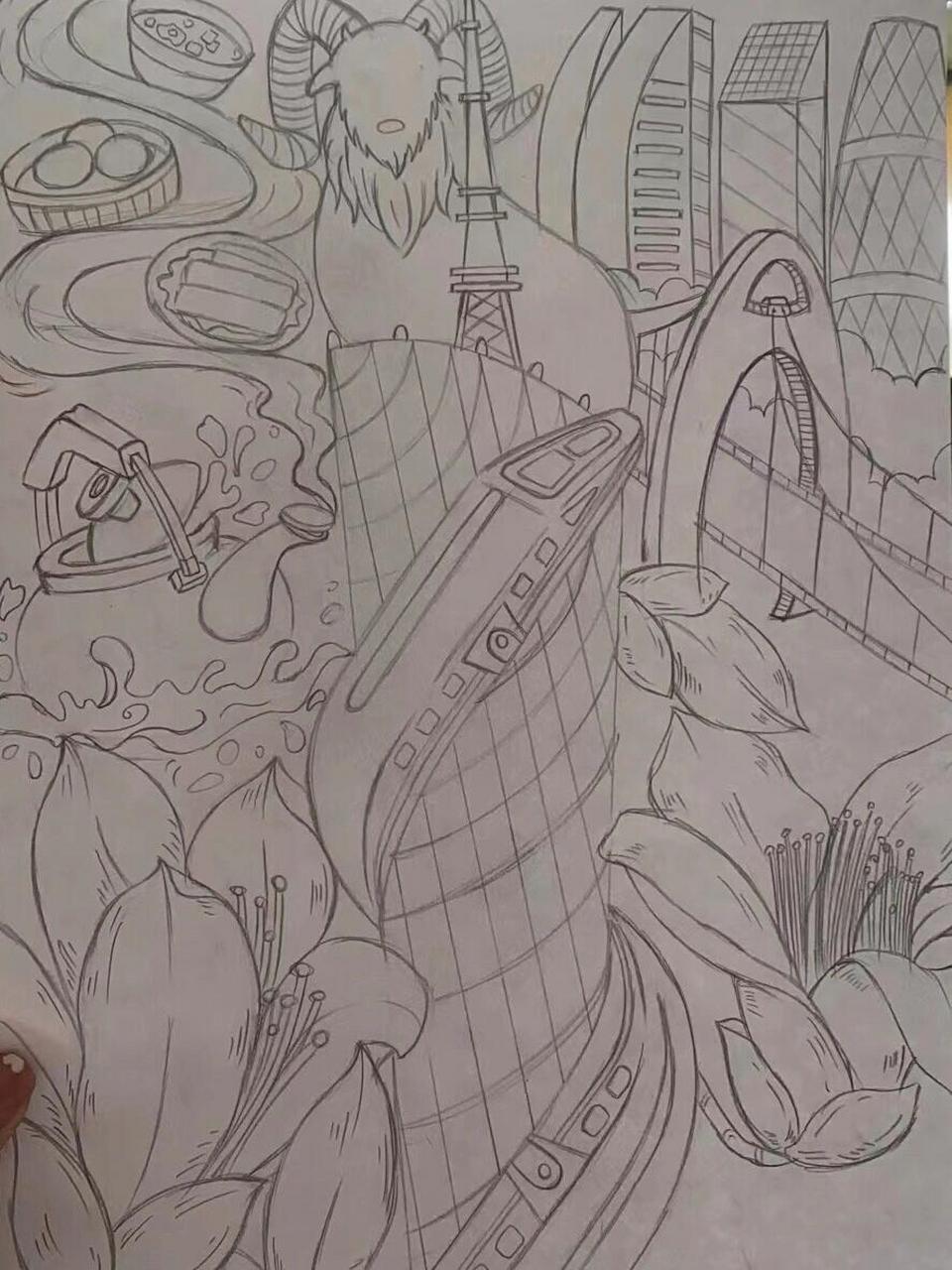 羊城 广州绘画