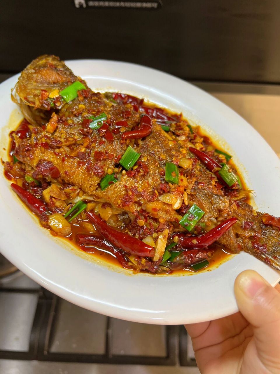 红烧鲈鱼,香辣入味,掌握关键步骤,味道绝了 我做教的香辣味红烧鱼真的