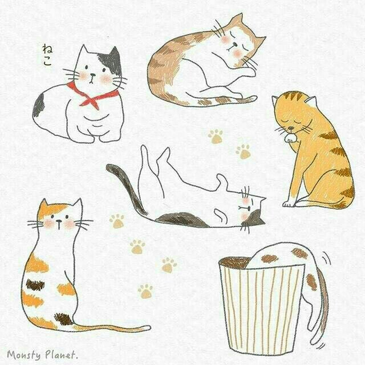 日系简笔画,给宝宝收藏起来 超级萌化的日系简笔画 好稀饭 马住了和