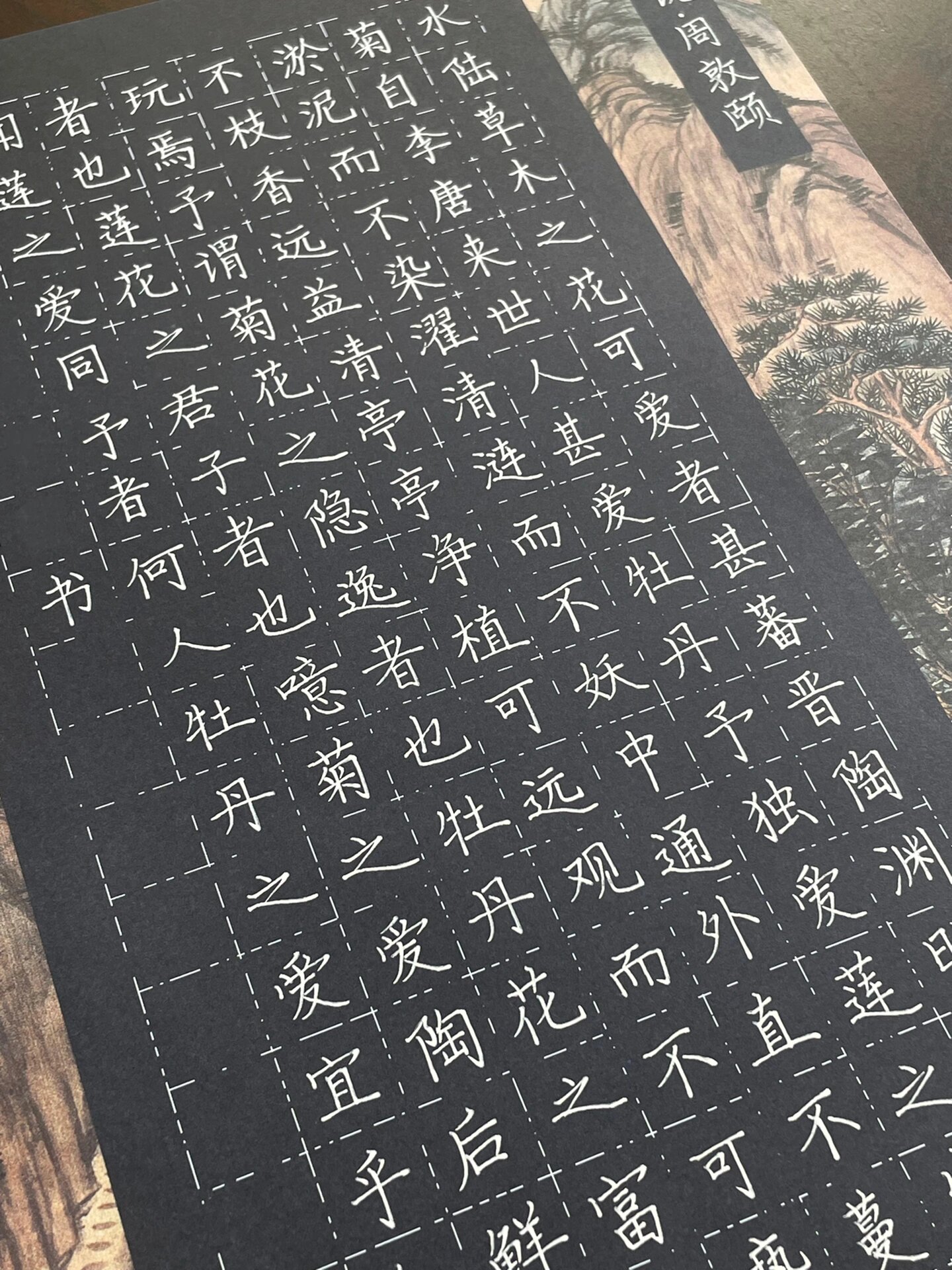 硬笔作品2|爱莲说(119字)