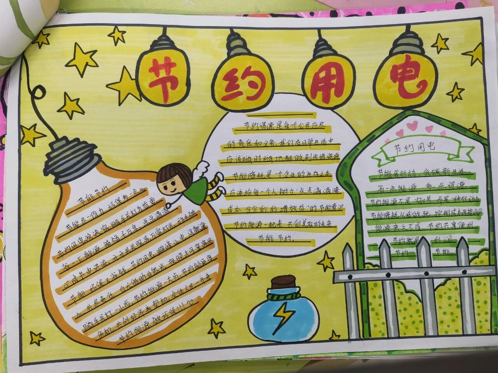 《节能节电》手抄报