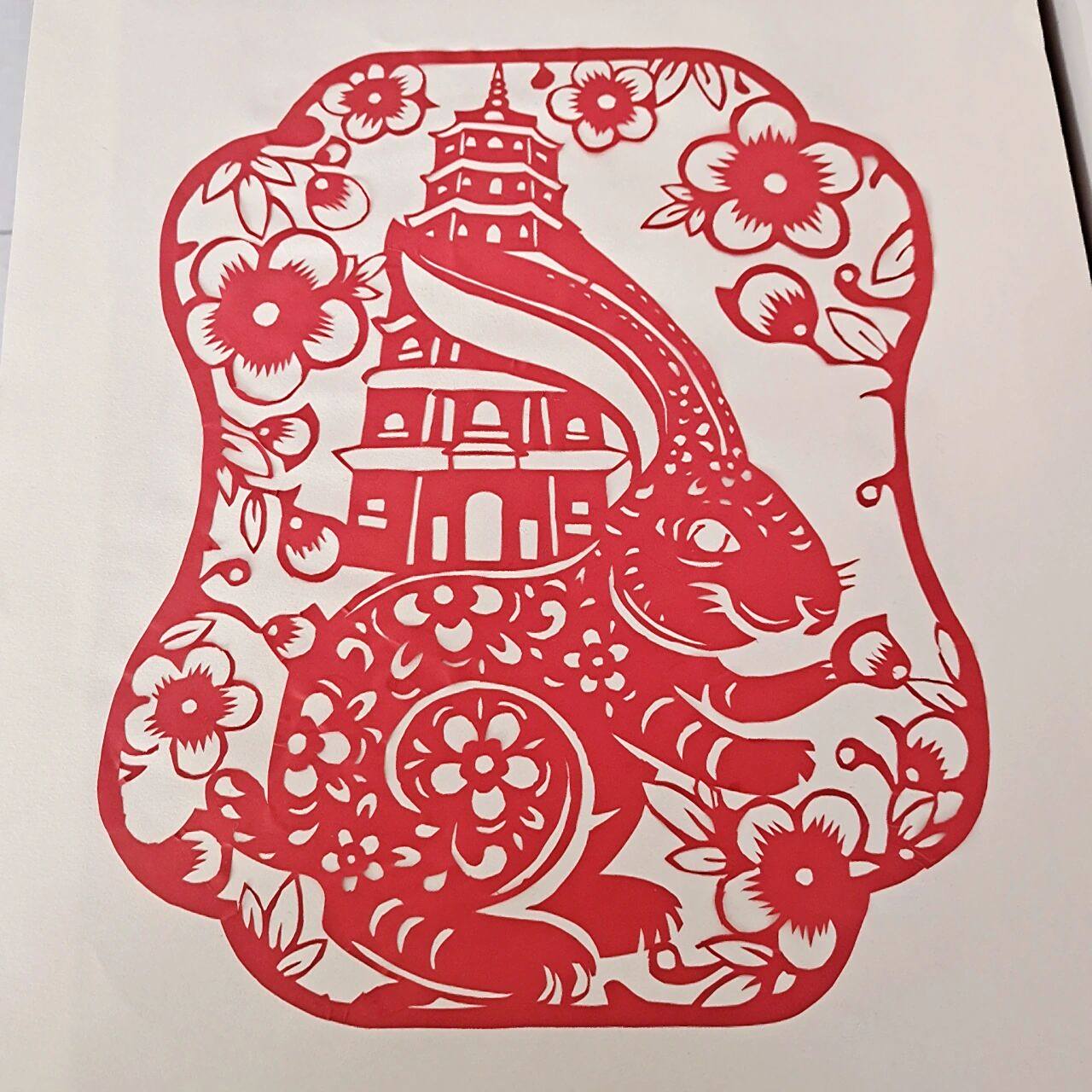 剪纸刻纸作业完成啦!