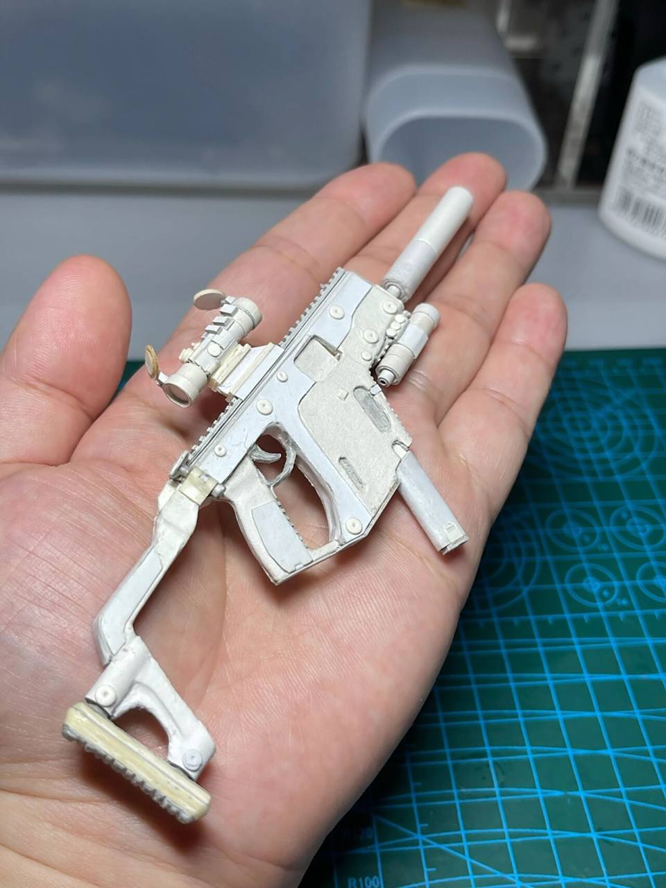 收银条&卷筒纸芯手工制作枪械系列之vector维克托冲锋枪.