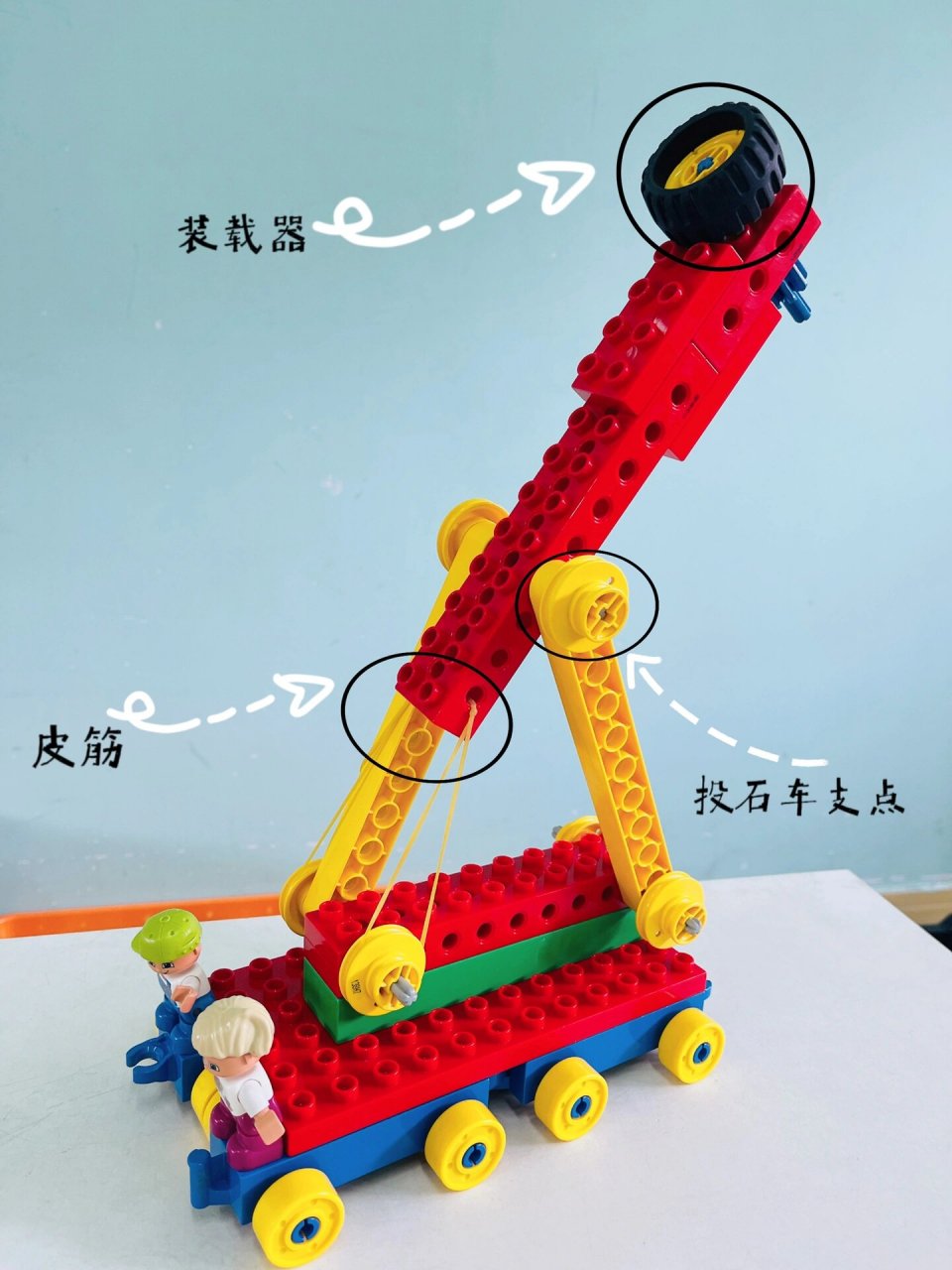 乐高大颗粒·投石车 大颗粒作品《投石车》 本期所学知识:杠杆原理