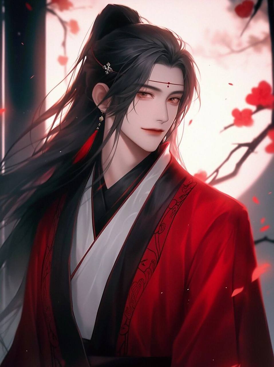 古风红衣美男子·古风男生头像