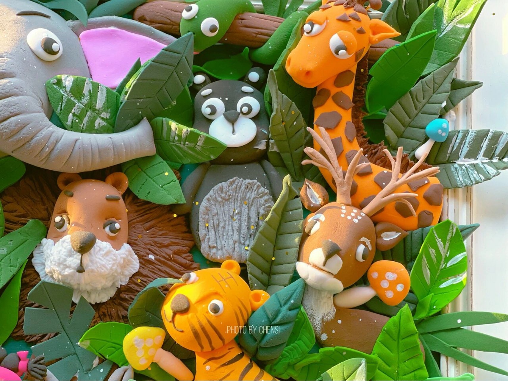 粘土浮雕画——《森林奇遇记》手工作品 疫情又休息了……赶紧动起来