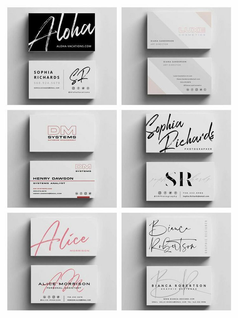 好看的名片设计模板样式排版设计 #公司名片设计# #简约名片设计