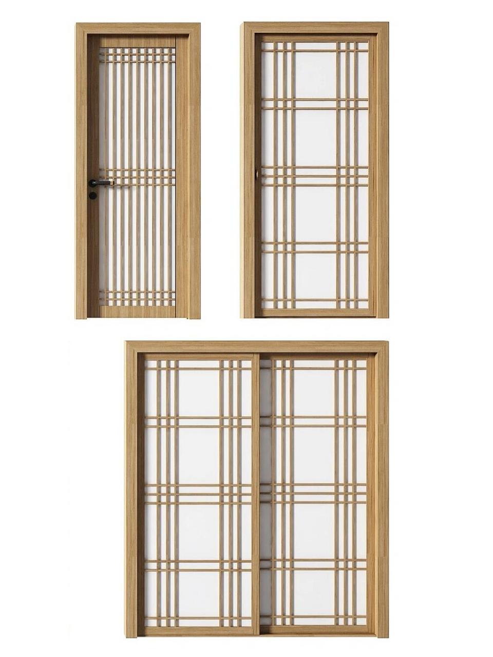 木门|日式移门|推拉门|设计合集 日式推拉门,禅意原木门设计: 超美