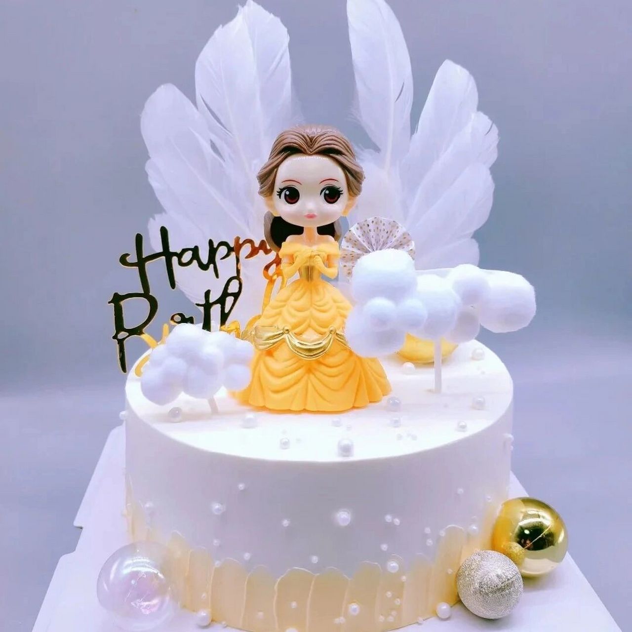 蛋糕图片|女宝宝喜欢的公主款生日蛋糕 生日祝福语:我的小公主,生日