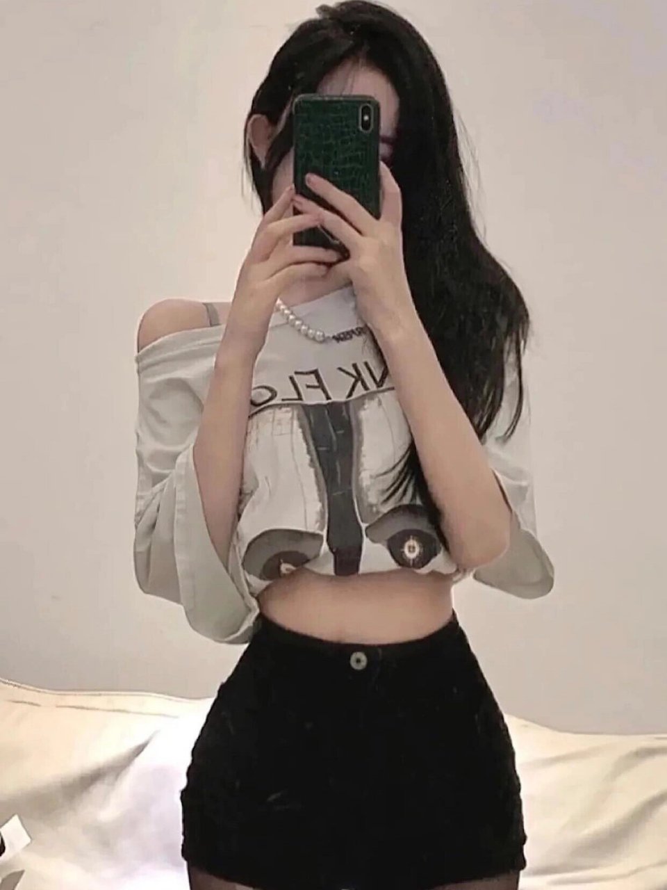 手机挡脸美图分享