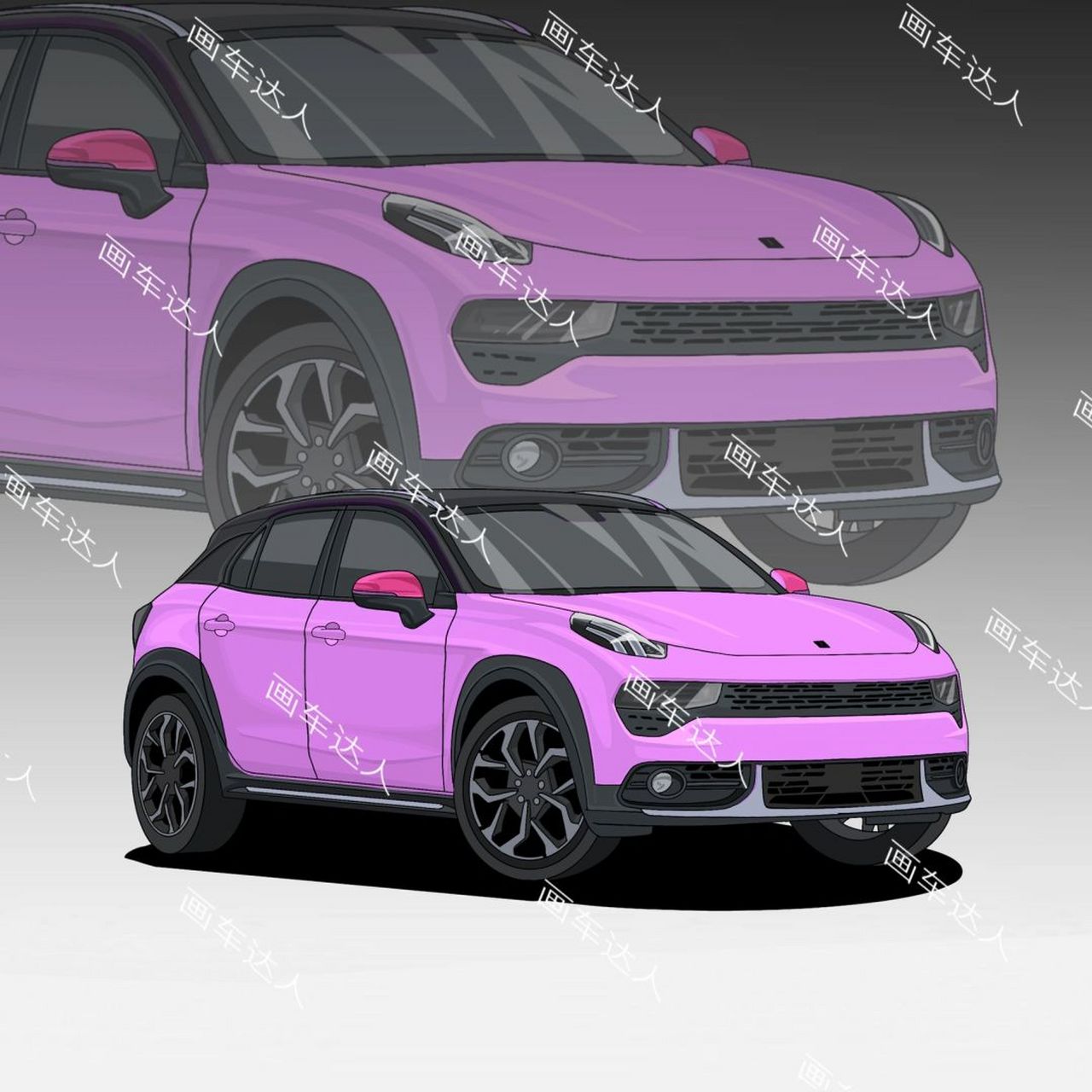 画车达人# #壁纸# #头像# #女生头像# #领克02# #领克# #领克02紫色