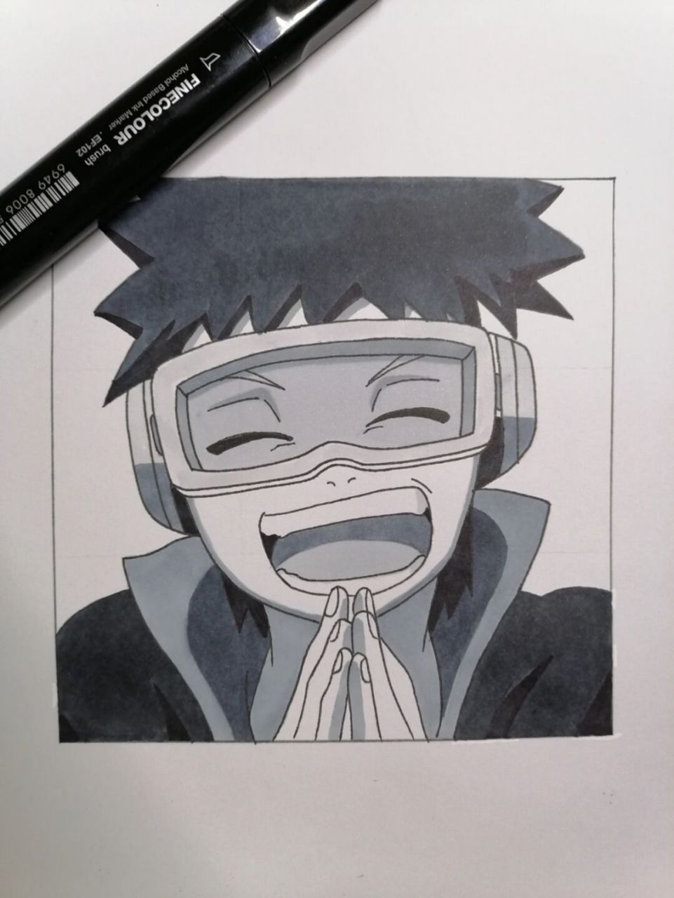 带土教程 #火影忍者# #手绘教程# #宇智波带土