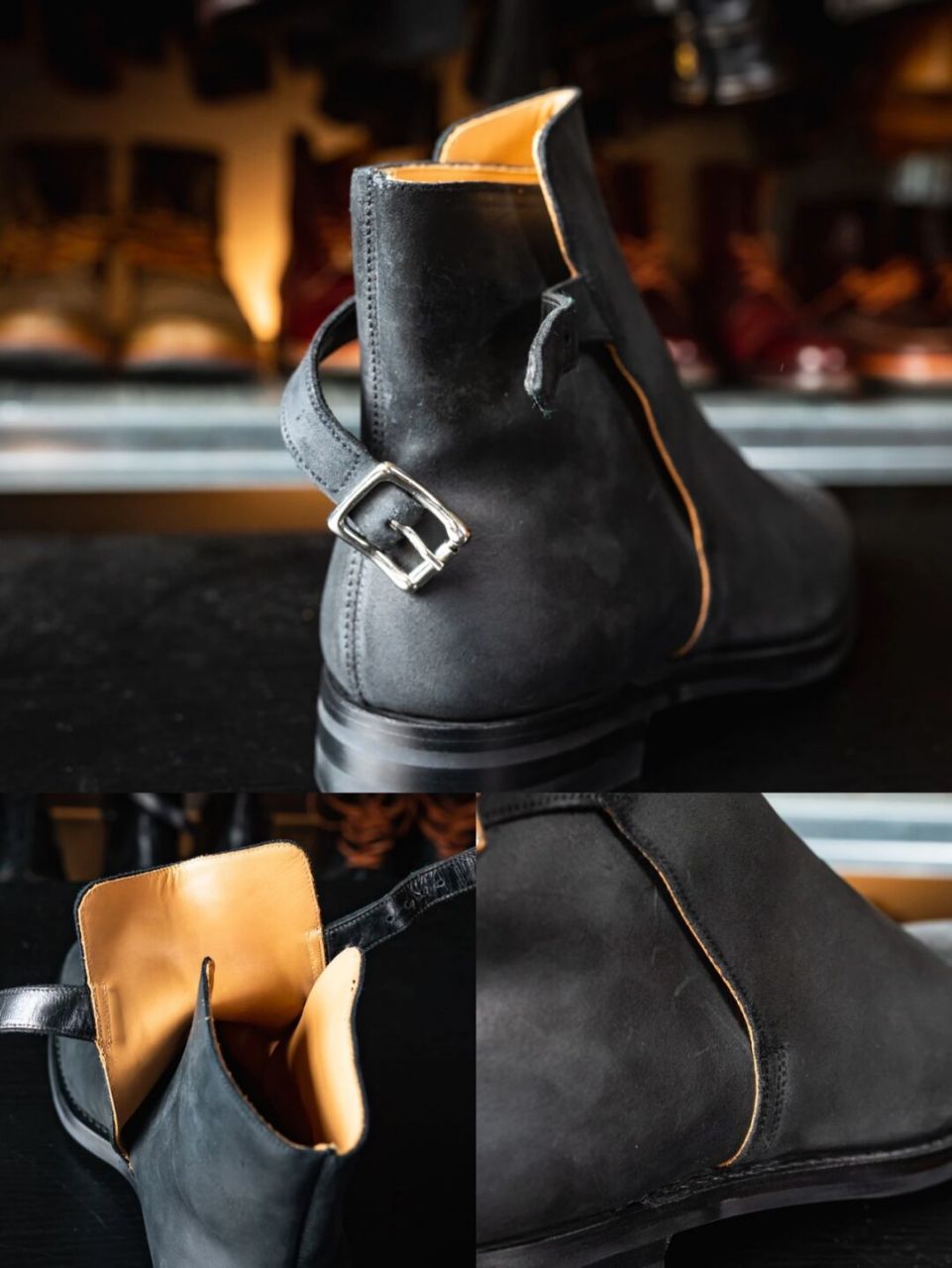 crockett & jones马靴开箱 型号:hickstead ii 皮革:打蜡翻毛皮 当初