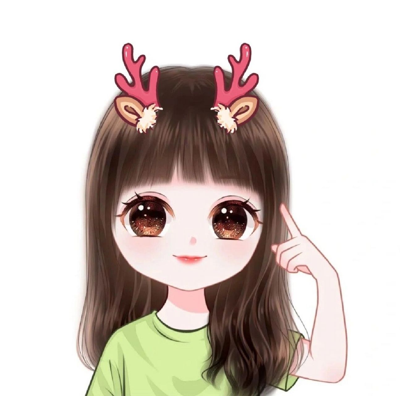 可爱女孩头像|卡通人物定制|来图约画