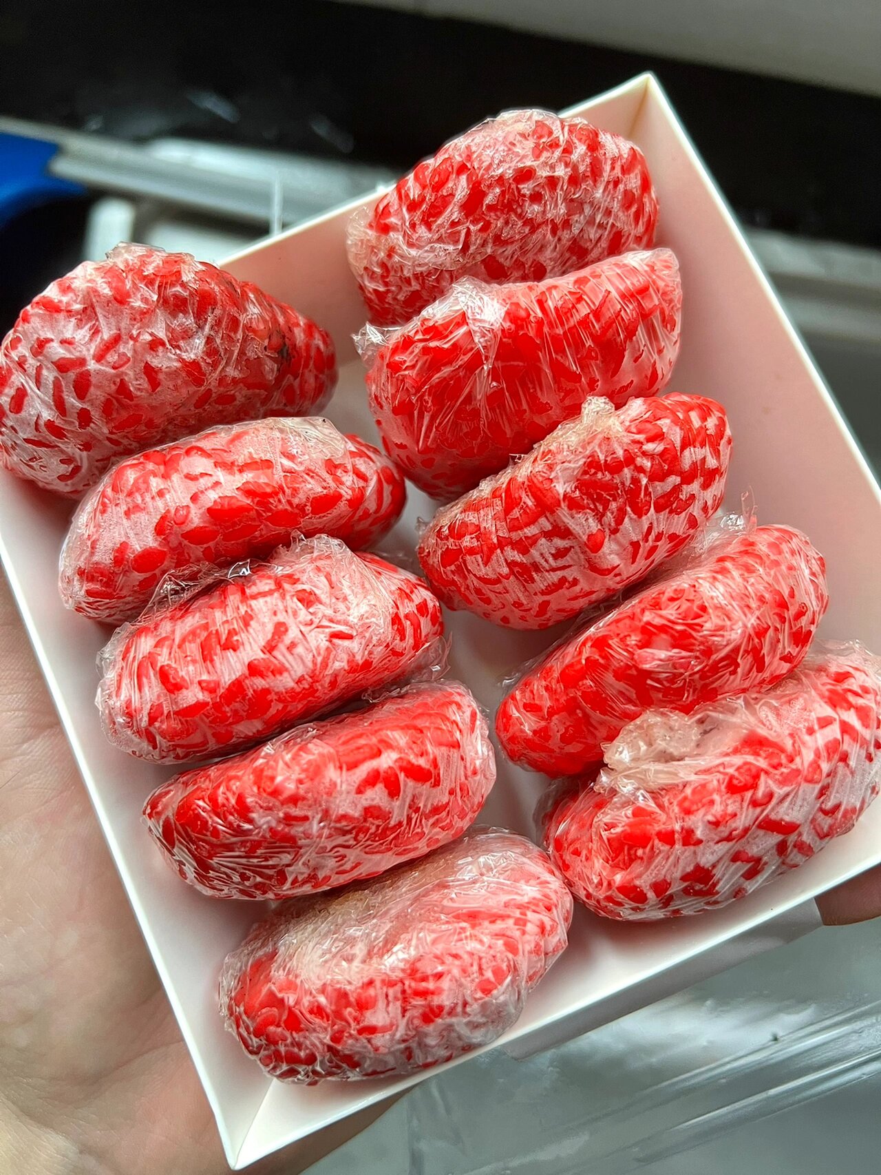 找到了传说中的红果果86615 金华浦江美食红米粿 属实是被红色