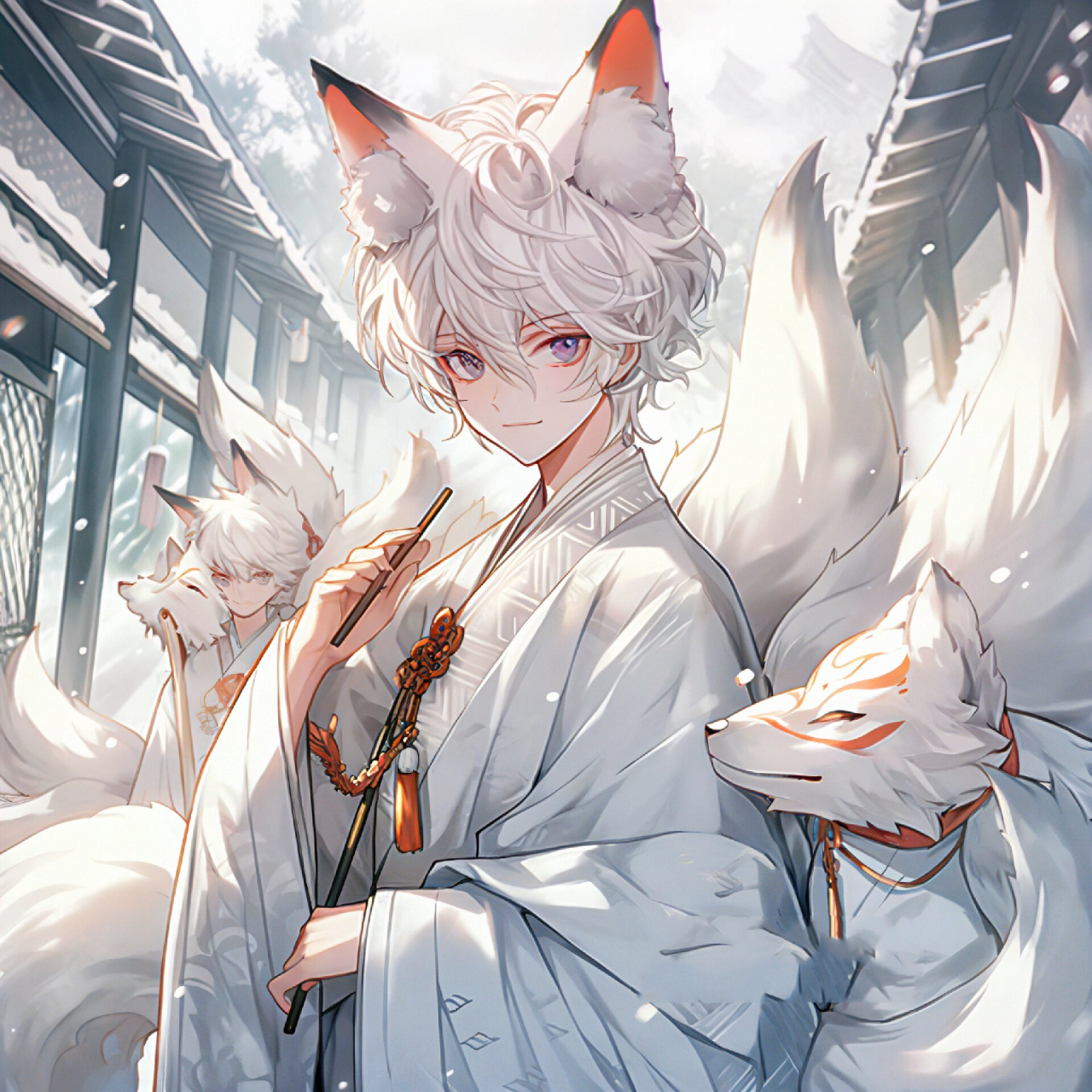 九尾狐殿下,真好看!|古风男生头像