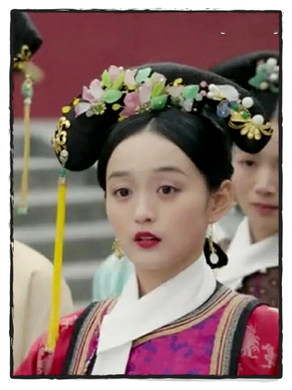 如懿传不同位分旗头盘点-贵人篇(中) p1-p2  白蕊姬贵人时期  图一