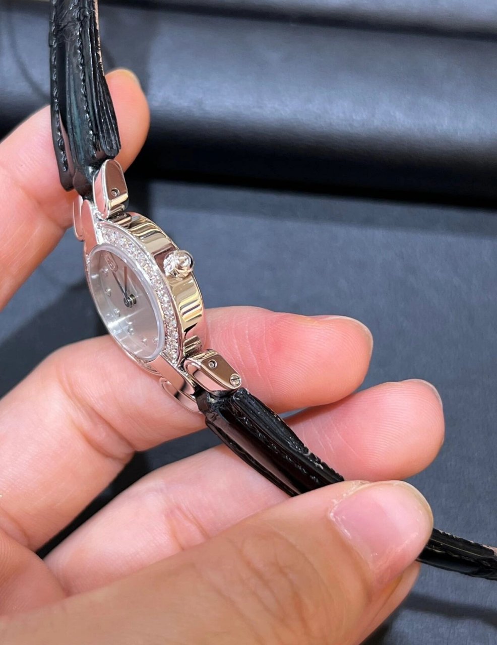 海瑞温斯顿18k白金钻表 99harry winston 海瑞·温斯顿 18k白金石英