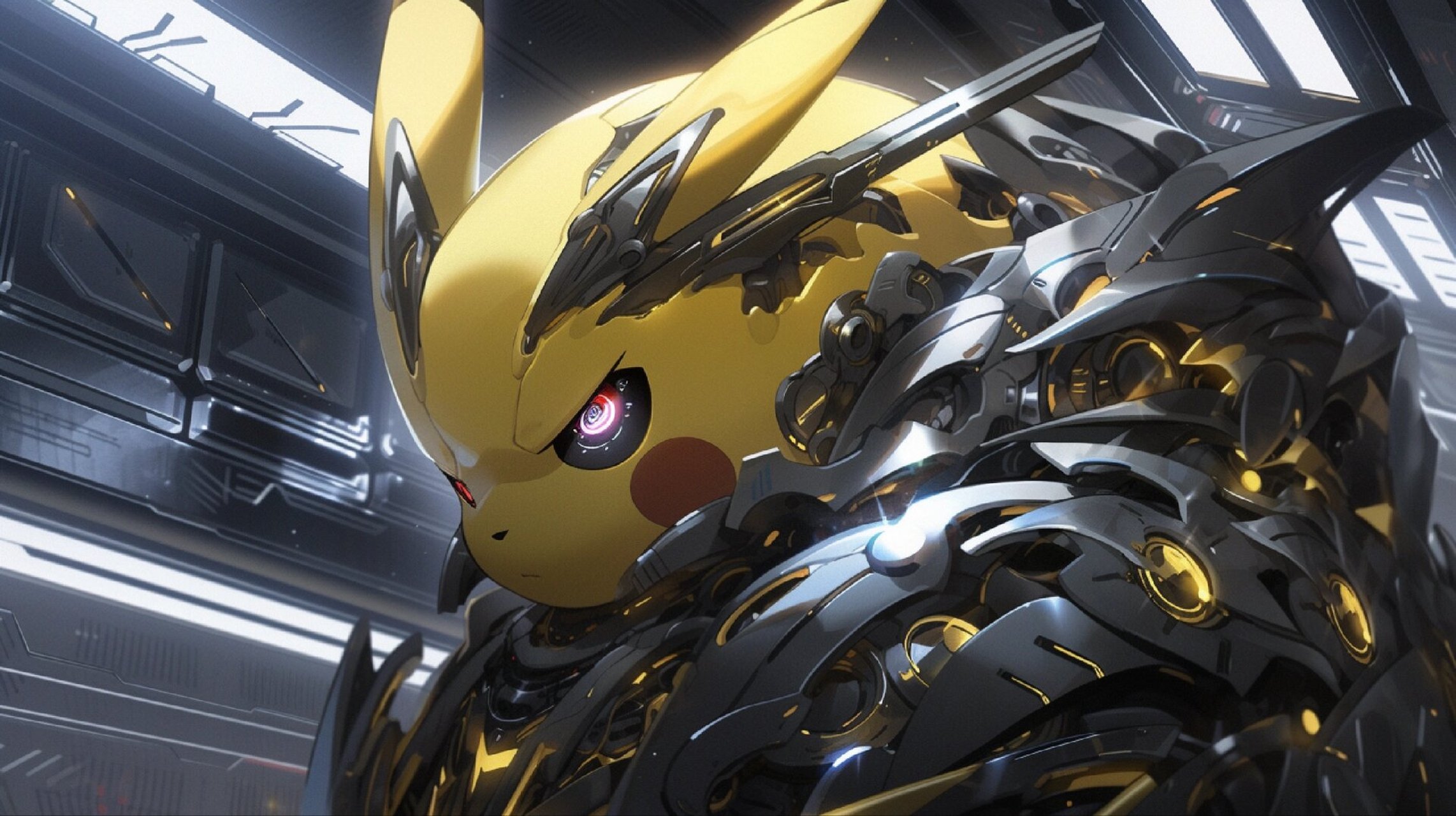 机甲🖤✖️皮卡丘💛 帅帅,萌萌. 竖屏版已发布