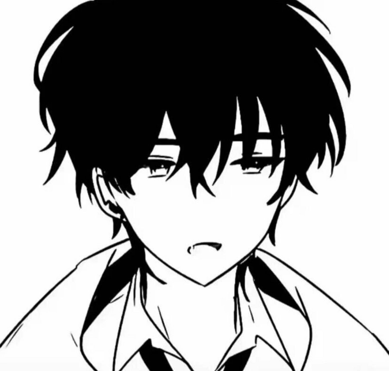 黑白动漫头像 我不想听你说哈哈哈,好的,我想听你喊宝宝 小朋友 小孩