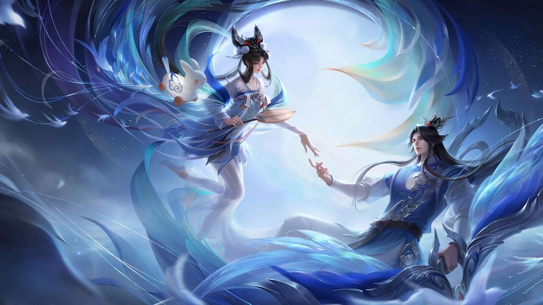 嫦娥皮肤高清海报 寒月公主,露花倒影,如梦令,拒霜思