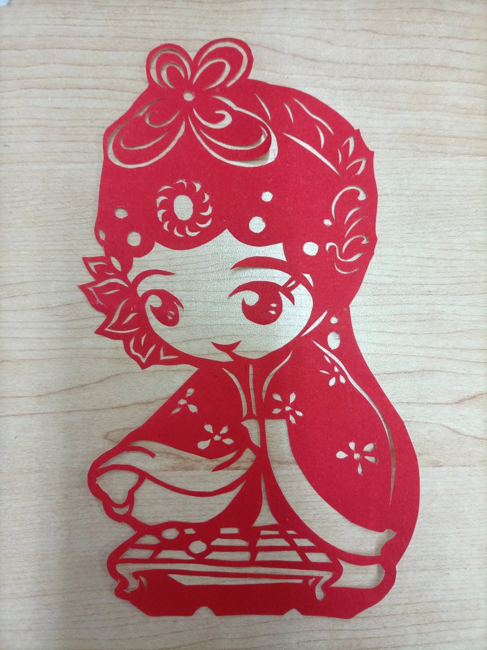 剪纸作业～人物剪纸