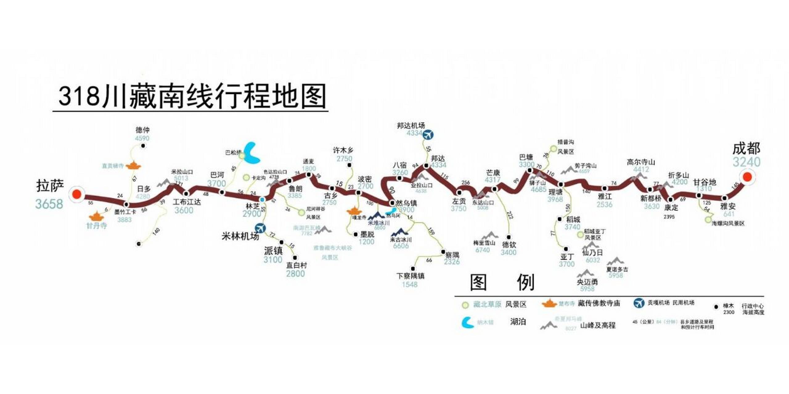 318川藏南线于1958年正式通车