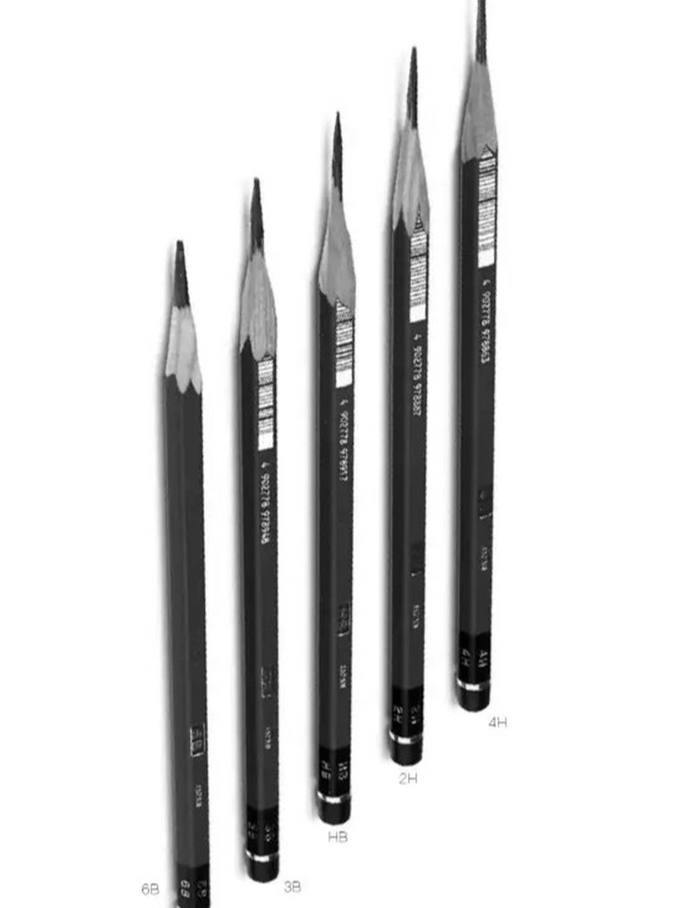 素描铅笔型号的认知和如何运用 好多同学问不同型号铅笔,在什么时候用